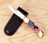 4 INCH KNIFE W ITH AMERICAN FLAG EAGLE