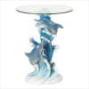 PLAYFUL DOLPHINS ACCENT TABLE (WFM-38425)