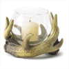 RUSTIC ANTLER CANDLEHOLDER (WFM-38444)