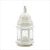 MID WHITE MOROCCAN LANTERN (WFM-38465)