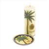 PALM TREE CANDLE & HOLDER (WFM-38536)