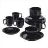 EBONY ELEGANCE 16PC DINNERWARE  (WFM-38626)