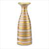 METALLIC STRIPE VASE (WFM-38668)