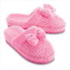 PINK PLUSH SLIPPERS-MEDIUM (WFM-38777)