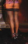 SHEER THIGH HI W/ BACK SEAM