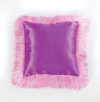 PURPLE PINK FRINGE PILLOW