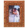 BROWN SATIN 4 X 6 PHOTO FRAME