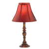 BURGUNDY SHADE TABLE LAMP