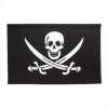 JOLLY ROGER BLACK WHITE FLAG