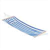 BLUE & WHITE HAMMOCK W/PILLOW