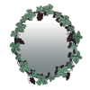 GRAPES/LEAVES METAL MIRROR