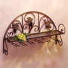 Metal and Grapes Wall Shelf/Wine Glass Holder
