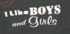 I LIKE BOYS AND GIRLS CROP TOP