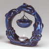 Blue Porcelain Dolphins Oil Warmer