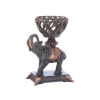 ELEPHANT WITH BASKET CANDLEHOLDER