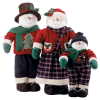 HUGE FABRIC SNOWMAN FAMILY