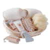 SPA BATH SET/SLIPPERS/BASKET