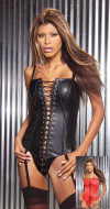 Plus Size Corset w/ Lace Up Detail and Boning