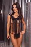 Plus Size V-Neck Baby Doll and G-string