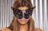 Cat Mask w/ Stud Detail