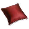 BURGANDY PILLOW/BEAD TASSELS