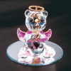 FEB. GLASS ANGEL BEAR W/HEART