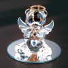 JUNE GLASS ANGEL BEAR W/HEART