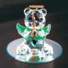 AUG. GLASS ANGEL BEAR W/HEART