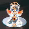 NOV. GLASS ANGEL BEAR W/HEART