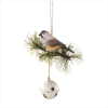 BIRD ON BELL DOORKNOB HANGER