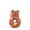 TERRA COTTA OWL T-LIGHT HOLDER