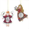 2PC X-MAS ANGEL FRAME ORNAMENT