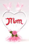 HEART SHAPE 'MOM'