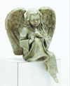 VERDIGRIS ANGEL AND BIRD