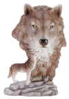 TIMBER WOLF W/ WOLF HEAD