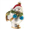 SNOWMAN GLASS ORNAMENT