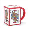 POKER SQUARE DOLOMITE MUG