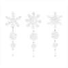 2 PC CROCHET SNOWFLAKE ORNAMNT