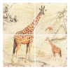 4 PC PATCHWORK GIRAFFE MURAL