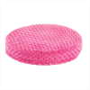 PINK PLUSH ROUND PET BED