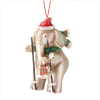 XMAS ELEPHANT W/BABY ORNAMENT