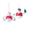 SET OF 2 SNOWMAN ORNAMANT