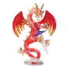 OUT Red Glass Dragon with Sword