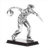 PEWTER COLOR BOWLER FIGURINE