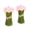 PK 2 PINK TULIP BUNCH CANDLES