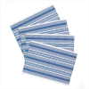 4 PC. BLUE/WHITE PLACEMATS