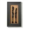 AFRICAN FIGURINES SHADOWBOX