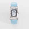 SILVER CASE BLUE CUFF WATCH