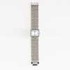 SILVER SQUARE DIAL BEAD WATCH