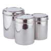 3 PC STAINLESS STEEL CANISTER